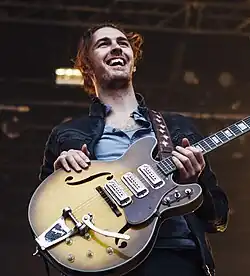 Hozier performing in April 2015