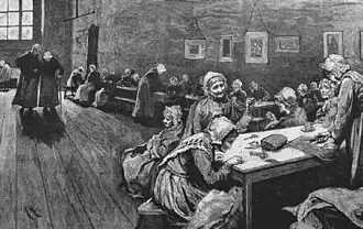 Herkomer's 1877 engraving, "'Old Age - A Study at the Westminster Union"