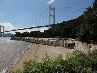 Weiyuan Fort with Humen Bridge in the background