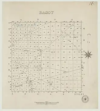 Section map of Hundred of Bagot