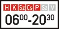H-014 Days of the week and period of time