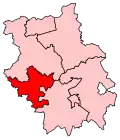 A medium constituency in the southwest of the county.