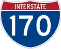 Interstate 170 marker