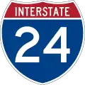 Interstate 24 marker