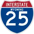 Interstate 25 marker