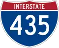 Interstate 435 marker