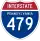 Interstate 479 marker