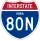 Interstate 80N marker