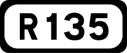 R135 road shield}}