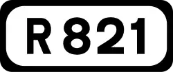 R821 road shield}}