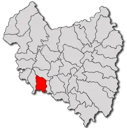 Location in Covasna County