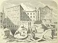 When first discovered in 1848, the builders of the New Coal Exchange preserved the remains in the basement, and provided viewing access