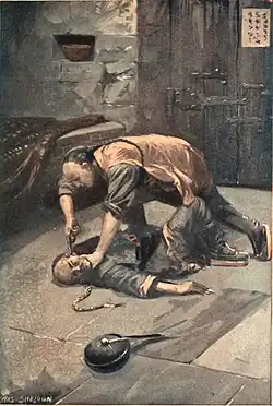 David subdues the assailant