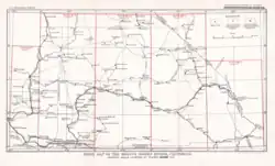 Mojave Desert, 1929, including Muroc along the Santa Fe rail line