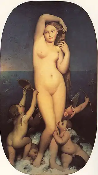 Venus Anadyomene by Jean-Auguste-Dominique Ingres, completed in 1848