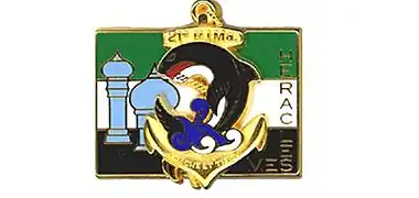 21e RIMa insignia in French task force Héracles.