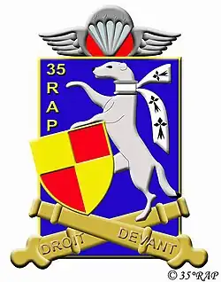 Insignia of 35e Régiment d'Artillerie Parachutiste