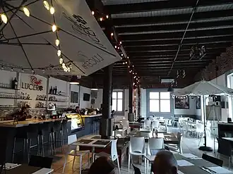 Interior of International food Cafe Lucero restaurant