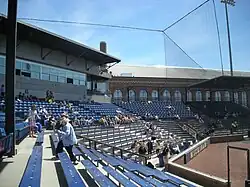 Seating behind home plate