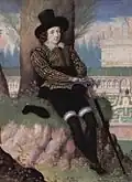 Isaac Oliver's A Young Man Seated Under a Tree; 1590–1595.[68]