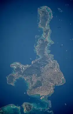 Ishigaki Island from space