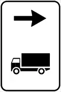 Advised direction for trucks
