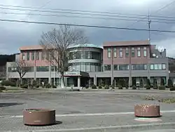 former Kuraishi Village Hall, now home to Kuraishi branch of JA-Hachinohe agricultural cooperative
