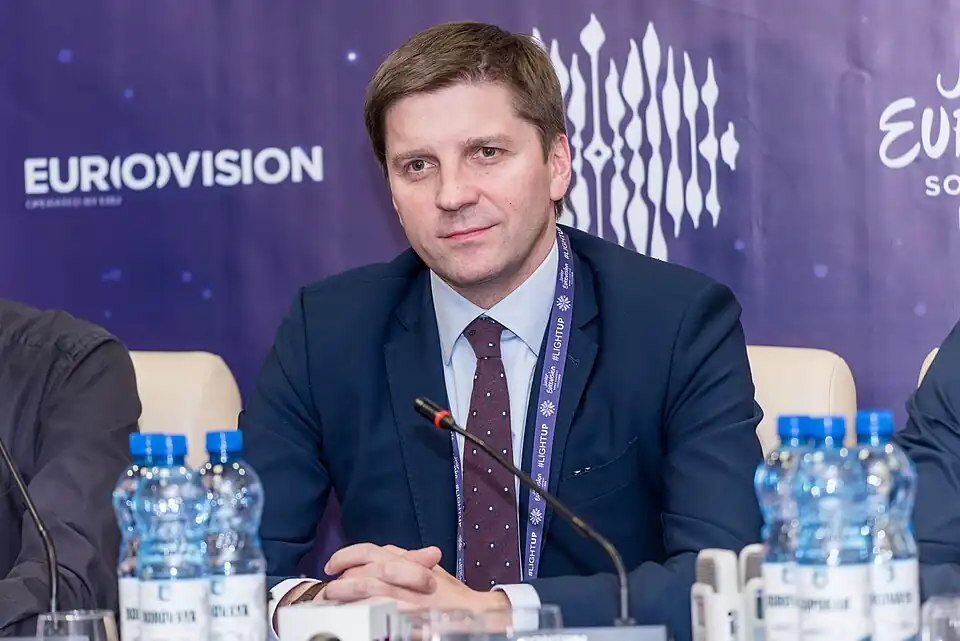 JESC 2018. Ivan Eismont, head of Belarus National State TV and Radio Company (2).jpg