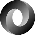 The JSON logo is a Möbius strip
