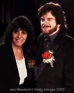 Jack Blanchard and Misty Morgan in 2010 at their induction into The Buffalo Music Hall of Fame.