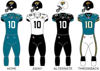 Jacksonville Jaguars uniforms