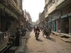 An old market road of Jagadhri in Yamunanagar (Haryana)