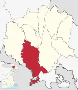 Location of Jalpaiguri