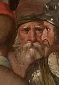 Portrait of Dirck Volckertszoon Coornhert, detail of The surrender of Weinsberg.