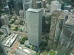 Jardine House seen from IFC2 in May 2013