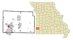 Location of Airport_Drive, Missouri