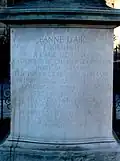 Paris: inscription on pedestal