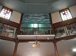 Choir loft and clerestories