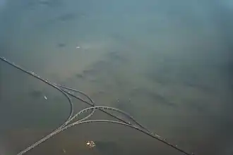 Aerial view of the semi-directional T-interchange