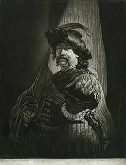 Mezzotint after Rembrandt, 1791
