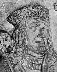 Hans of Denmark, detail of grave monument by Claus Berg