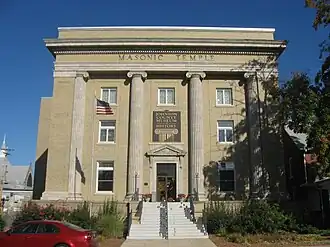 Masonic Temple (Franklin, Indiana), now Johnson County Museum of History