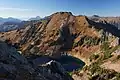 Johnson Mountain and Blue Lake seen from Blue Mountain