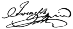 Josif Rajačić Јосиф Рајачић's signature