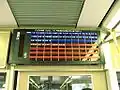 Fare indicator board for driver-only operated services