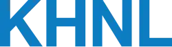 The letters K H N L in a sans serif in blue.
