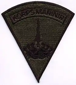 Patch worn on camouflage uniform