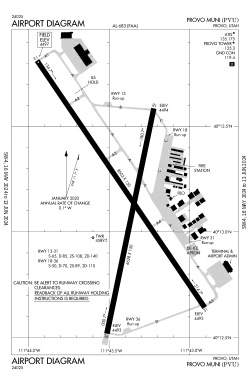 FAA airport diagram as of January 2021