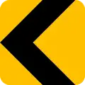 Hazard chevron (yellow)