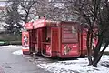 A two-cell K67 fast food kiosk in Kalisz, Poland
